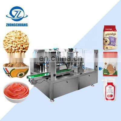 Automatic Packing Flour Cookie Nut Salt Oil Dry Fruits Chips Tomato Paste Yogurt Candy Small Packaging Machine