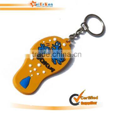 2014 china promotion soft PVC shoes shape Keychain