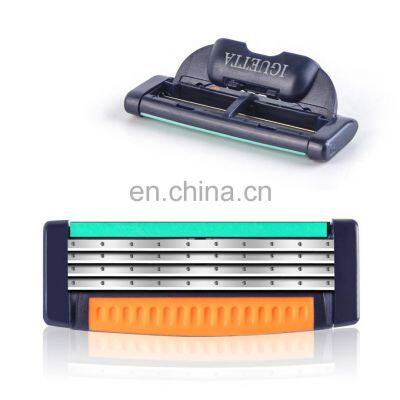 8 Cartridges Razor Blades Manufacturers Blister Card Packaging 4 Blades High Quality Germany Razor Blade For Men Shaving GF-1226 photo-2