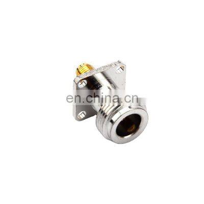 4 Hole Flange RF Coaxia SMA Jack Female to N Type Female Adaptor