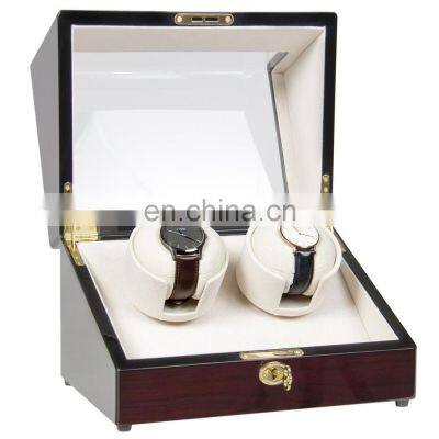 Glossy Wooden Watch Box With Removable Tray