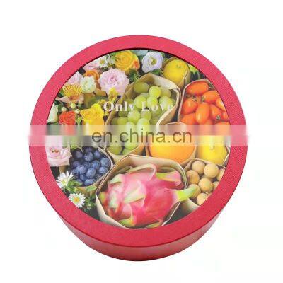 Recyclable Round Flower Box With Pvc Windows Customized Shape and Size Gift Box photo-5