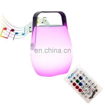 Tws Super Mini Multifunction portable PE plastic  ice bucket led light speaker