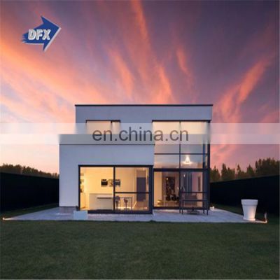 Super low cost prefabricated homes fast build light steel 2 bedroom prefabricated home 40ft shipping container house