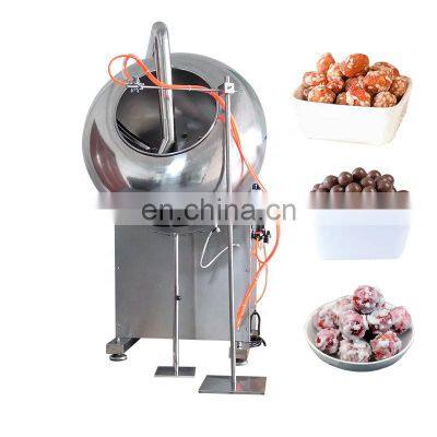 Auto Painted Pansy Colour Pear Shape Panning Machine Line Chocolate Polishing Coating Drum Pan Machine with Chocolate Line