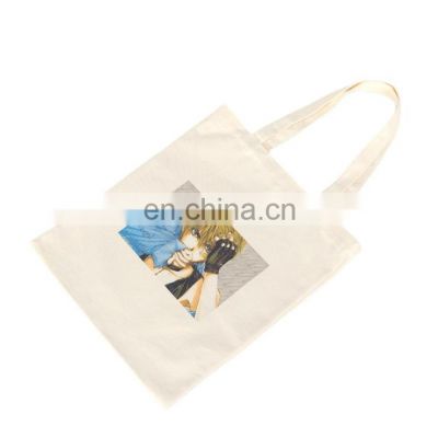 Cheap eco friendly Custom printed Logo Tote Shopping Bag Cotton Canvas Bag recycled grocery drawstring canvas bag