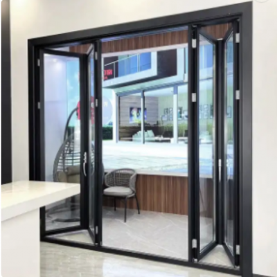 Cheap and High Quality Aluminum Custom Waterproof Bifold Aluminum Alloy Folding Door photo-5