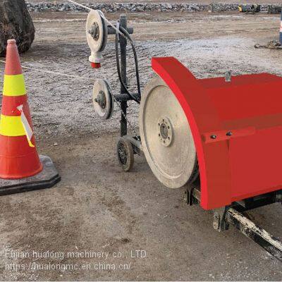 Hualong Machinery China Granite Quarry Marble Block Trimming Diamond Wire Saw Cutting Machine for Concrete Cutting