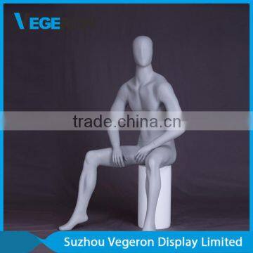 Abstract Fiberglass Sitting Male Mannequin photo-2