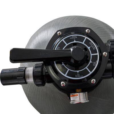 Multi Function 6 Port Valve Fiberglass Top Mount Sand Filter With Pump Combo Sand Filter Pump Swimming Pool photo-4