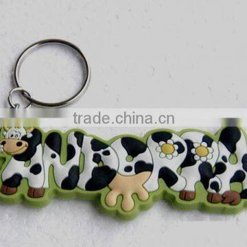 key holder key fob, PVC souvenirs key chain, man key chain