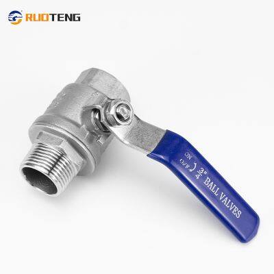[RUOTENG] Stainless Steel 304 316 2PC F/M NPT Threaded Ball Valve With Locking Device photo-5