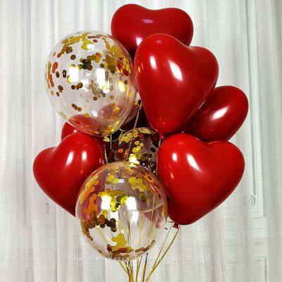 Bulk Order Metallic & Confetti Balloon Kits - 60 Pcs/Set, Gold/Silver/Black, Ideal for Event Planners