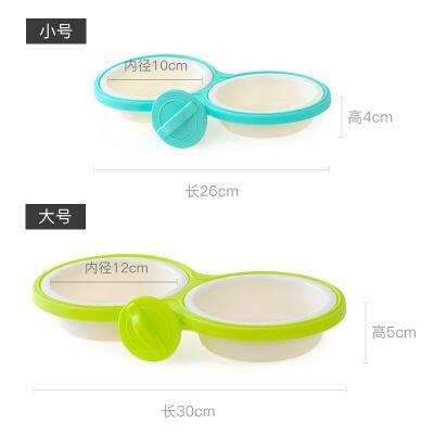 Manufacturer Detachable Hanging Pet Bowl Candy Color Lock-On Dual Feeder for Dog Cages Anti-Tip Stainless Steel Food & Water Dishes photo-5