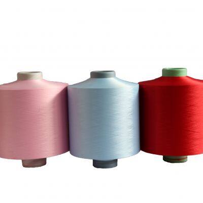 Superfine Fiber Polyester Filament Yarn DTY 75D/144F SD SIM LIM Dope Dyed Colors Yarn