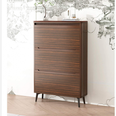 Modern Design Multi-layer Storage Shoe Cabinet Space Saving Shoe Rack Shoe Box With Led for Home Furniture photo-4