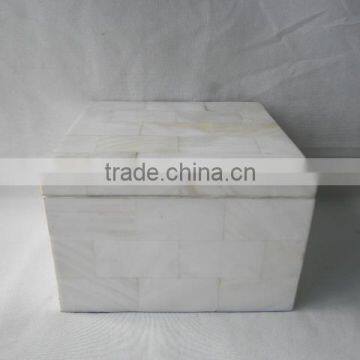 High end quality best selling White MOP rectangular box from Vietnam