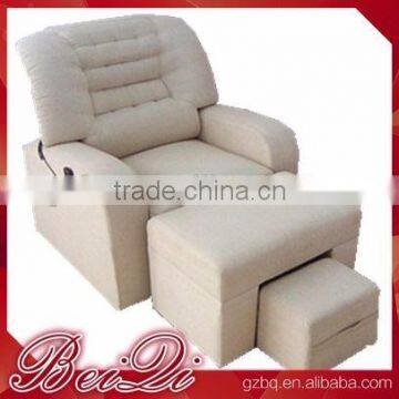 Beiqi Wholesale Comfortable Pure White Pedicure Sofa Nail Salon Cheap Massage Chair Used Office Barber Shop