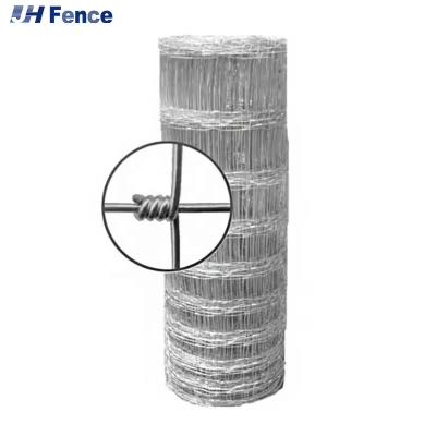 Clôture pour vaches en fil de fer galvanisé soudé en forme de trou carré. Clôture pour vaches à bon marché