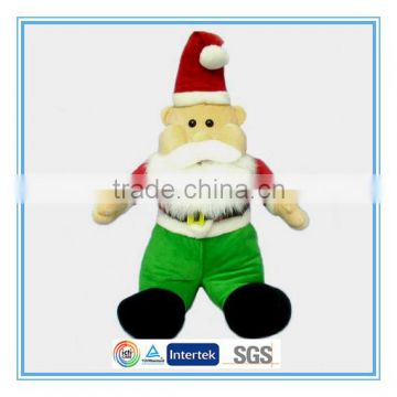 Custom plush santa claus stuffed christmas decoration toy