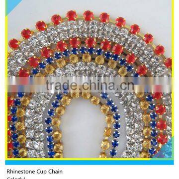 Rhinestone Cup Chain Sew on Technics Rose Pointback Rhinestone Chain photo-5