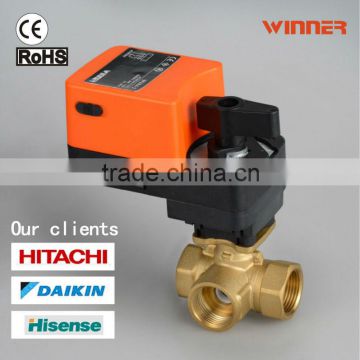 24VDC/AC,2 way 3 way ,on/off or 3-point, stepping motor actuator,electric ball balve