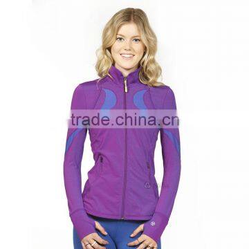 (OEM/ODM Factory)Fitness Apparel High Quality Women Yoga Jacket Running Jacket