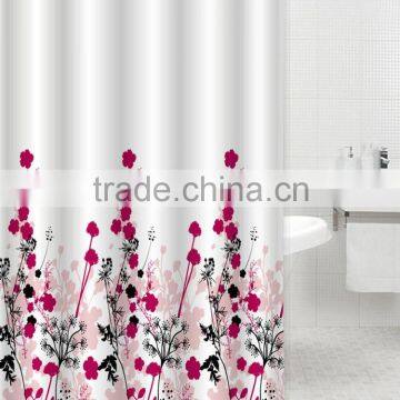 100% Polyester Dandelion Printed Shower Curtain