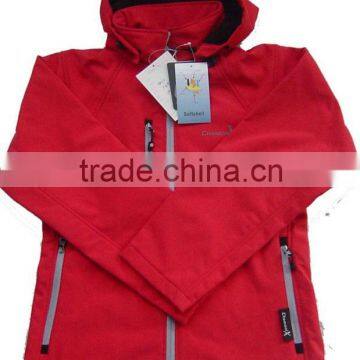 fleece lined softshell jacket with logo