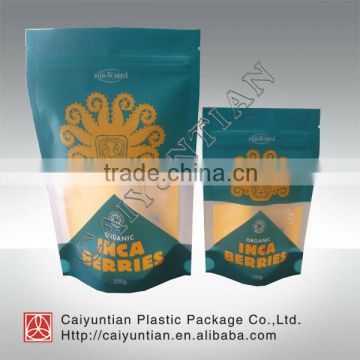 Plastic pet food bag with clear window / Bird food bag with printing