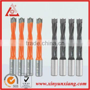 carbide end blade dowel drill bit with double flute