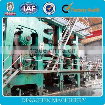 120-130 T/D, 3200mm fourdrinier type folding box board making machine, raw material: waste paper, virgin pulp board