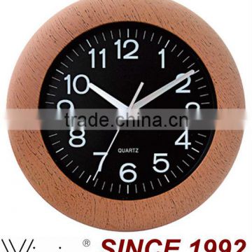 Wooden Color Plastic China Wall Clock