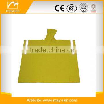 high visibility reflective rain poncho