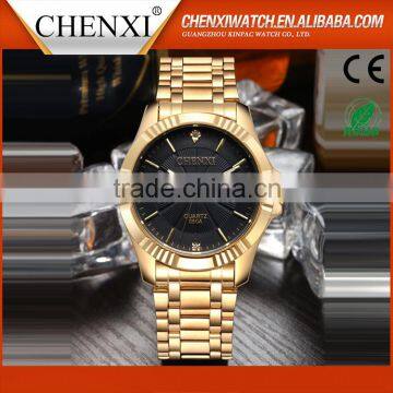 2016 Best Popular Full Gold Plate Luxury Chenxi Brand Watches photo-3