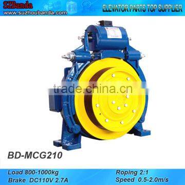 Elevator Gearless Traction Machine MCG210, Lift Motor