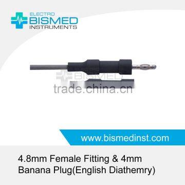 4.8mm Female Fitting & 4mm Banana Plug(English Diathemry)