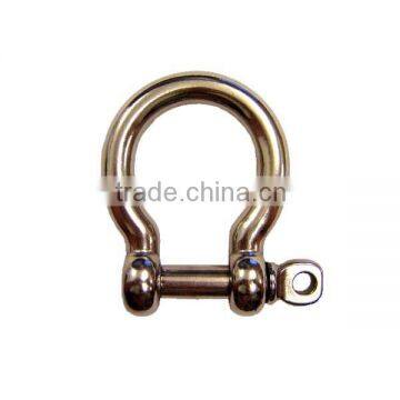 Mini small stainless steel bow screw pin bow shackle for paracord