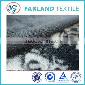 Discharge printing of dark grey textile carpet retro polyester 100