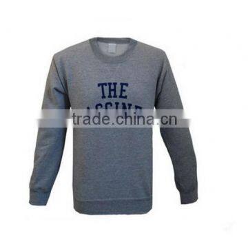 custom high quality 100% polyester custom crewneck men sweatshirt wholesale