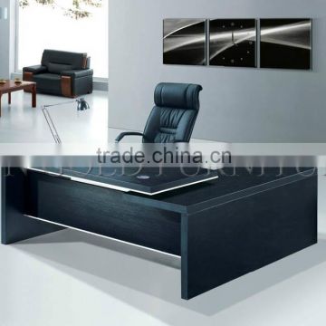 Simple design wooden office furniture,black color office table (SZ-OD072)