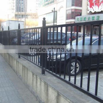 wrought iron street fence barrier stockade