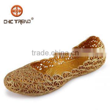 Wholesale 2014 Fashion Women Breathable Shoes Hollow Out Metal Spraying Shoes Dance Shoes