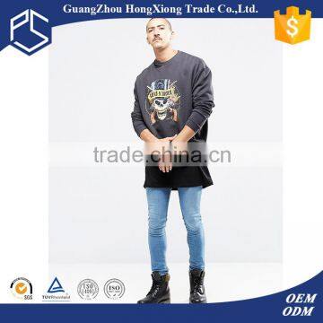 3D Printing wholesale grey 100% cotton men's hoodies & sweatshirts