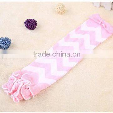 New Baby Leg Warmers With Ruffles and Good Quality Cotton Legging Chevron Ruffle Leg Warmers Infant Socks Leggings LW-23 photo-5