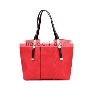 2016 Factory price 100%leather shoulder bag fancy women handbag popular taobao lady bag