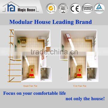 Safety Design Modern Fast Assembly Ready Made Cement Two Storey House Plans photo-2