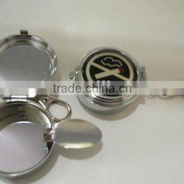 promotional mini portable metal ashtray,mini pocket ashtray