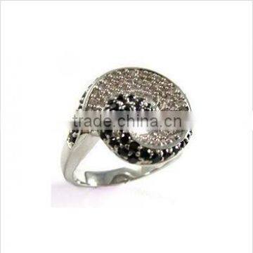 plating rhodium men ring/silver jewelry ring