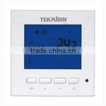 TKB400 series weekly programming Air-conditioner Thermostat, with LCD display.2-pipe Fan Coil Thermostat